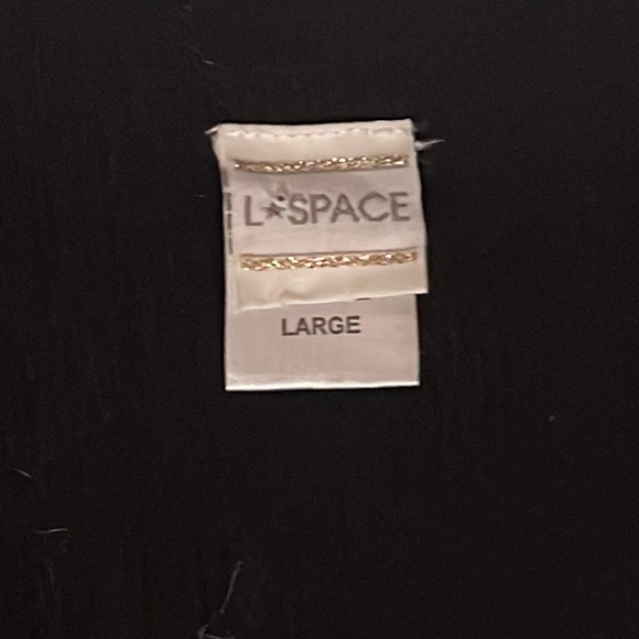 L*Space black witchy woman lace bell sleeve size L - Picture 4 of 5